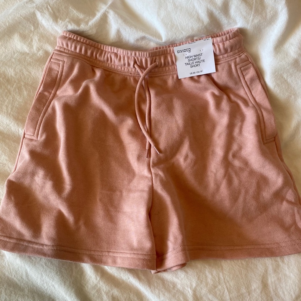 Light pink lounge shorts